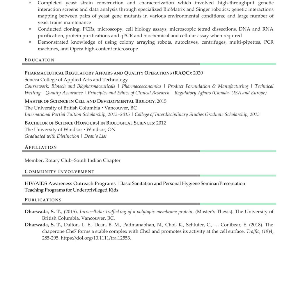 two page resume sample 2