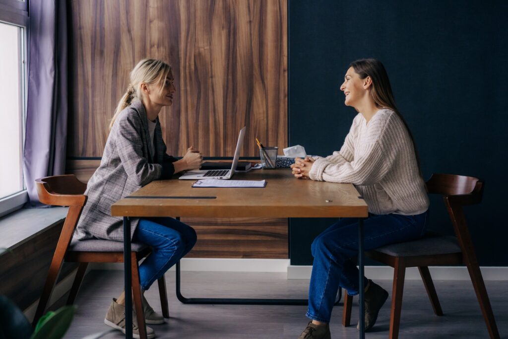 how to calm nerves before an interview tips include sitting properly