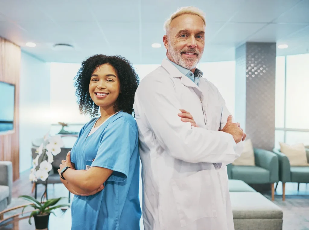nurse practitioner along with the doctor to provide quality health care to patients.