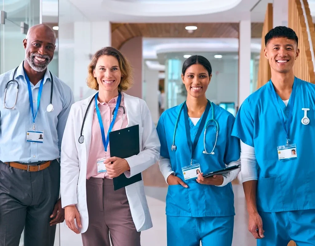 medical professionals with diverse healthcare skills and expertise