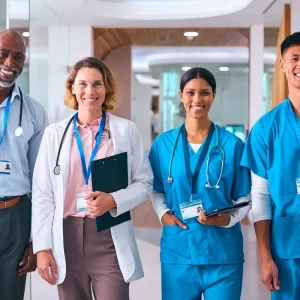 medical professionals with diverse healthcare skills and expertise