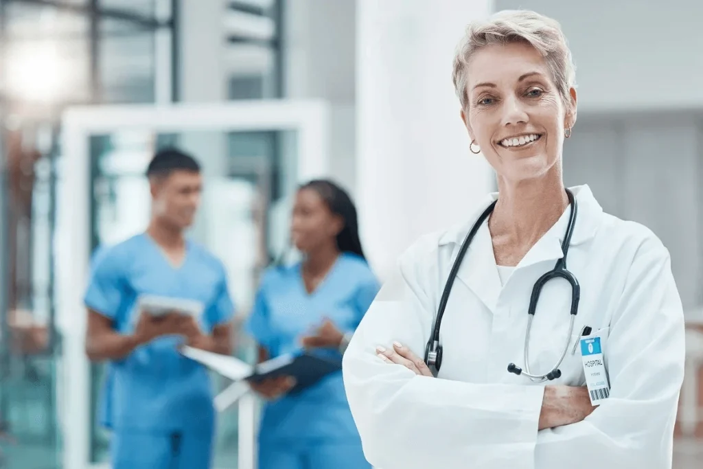 female healthcare professional