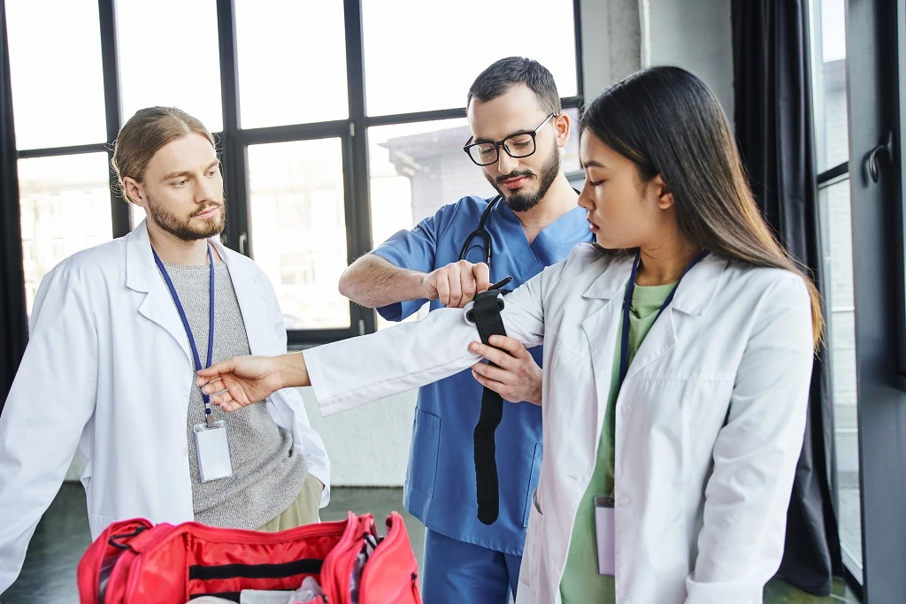 healthcare professional showcasing her physician assistant skills