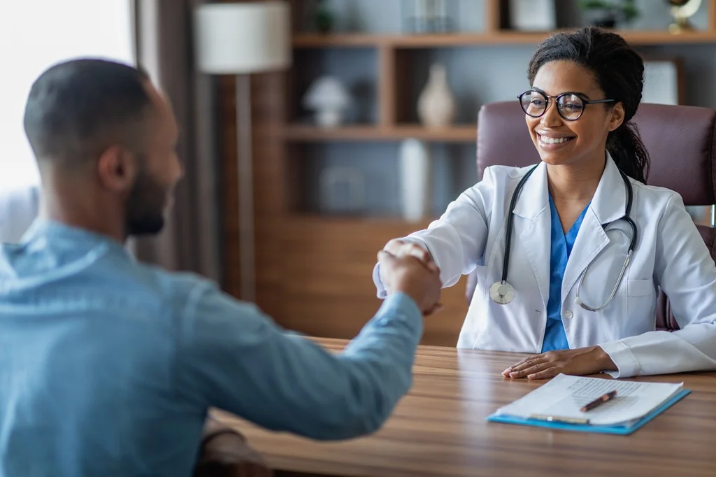 healthcare applicant being asked tough interview questions