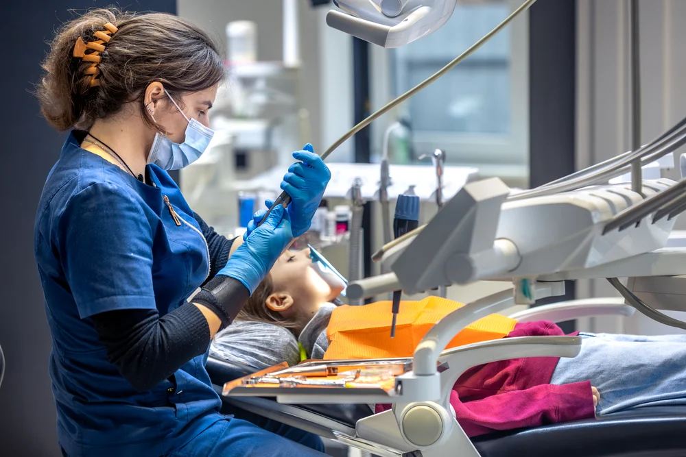 young female dentist in dental office dentist
