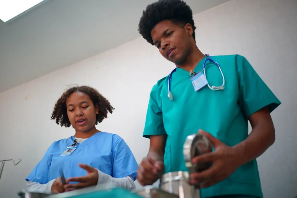 medical assistant team at work