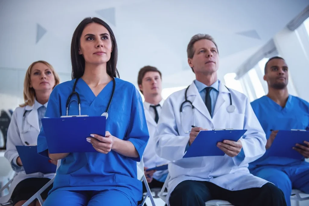 medical professionals in a meeting