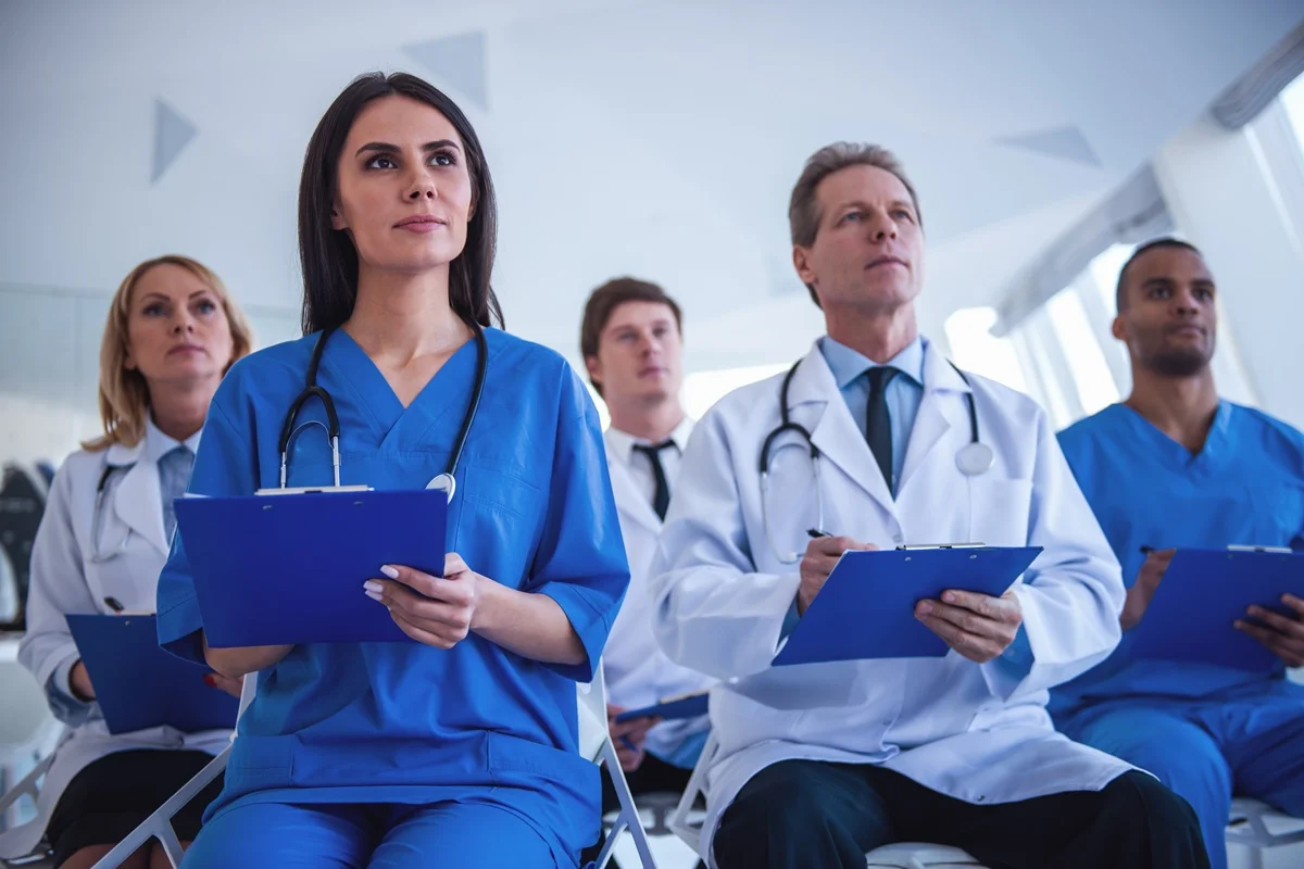 medical professionals in a meeting